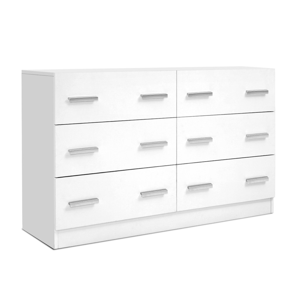 Artiss 6 Chest of Drawers - VEDA White โ image 3