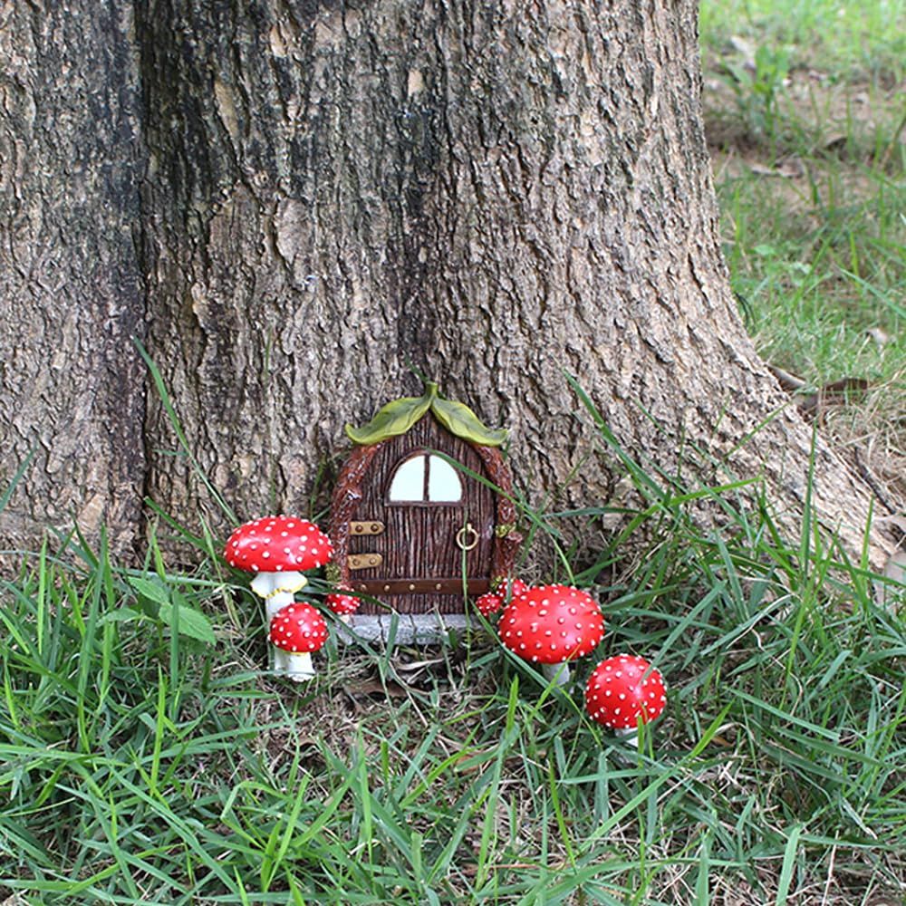 Outdoor Statues Fairy Garden Decoration,Outdoor Art Yard Garden Gnomes Tree Face Figurine Indoor Decoration Garden Statue — image 5