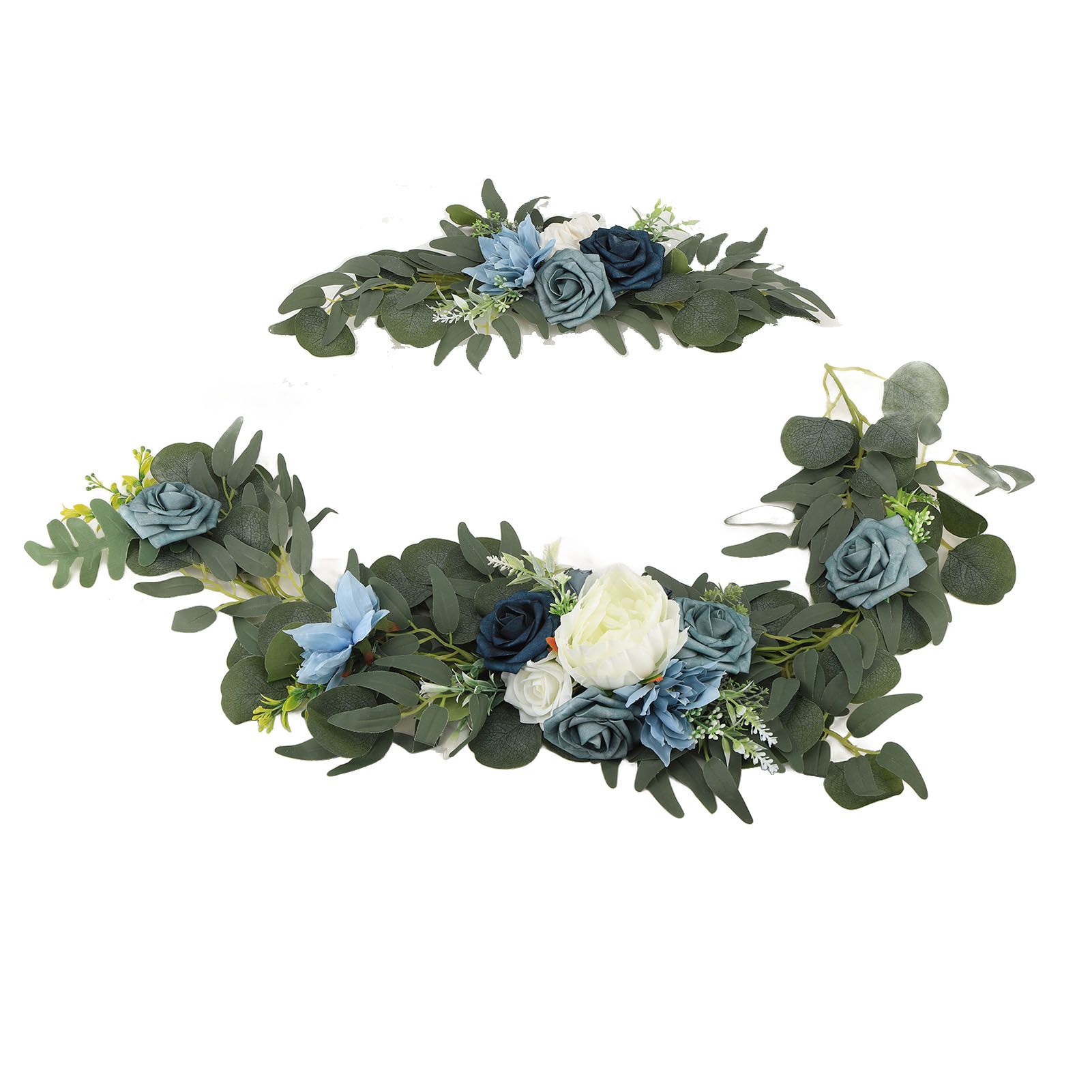 Faux Flower Swag Set Artificial Flower Arch Decor Wedding Welcome Reception Ceremony Signs Decorations 18058-HL โ image 4