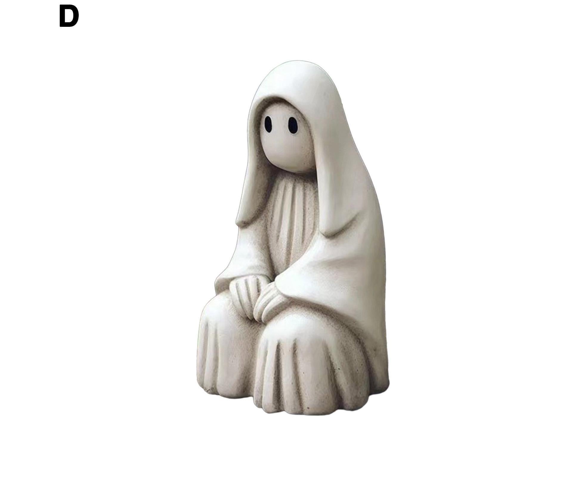 Spooky Ghost Garden Sculpture Halloween Ornament - D — image 2