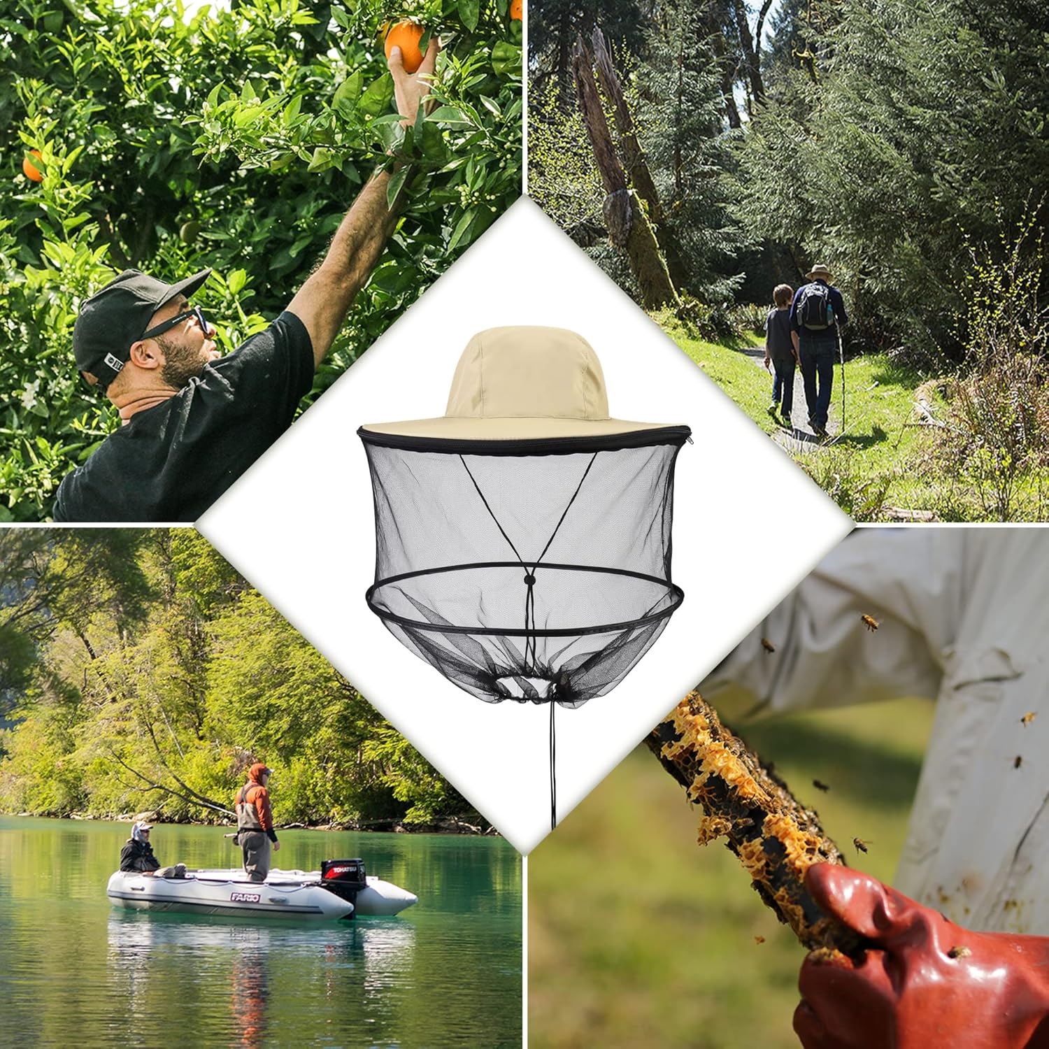 Protective Net with Removable Hidden Net Cover for Outdoor Fish and Gardening Use 1 Piece — image 6