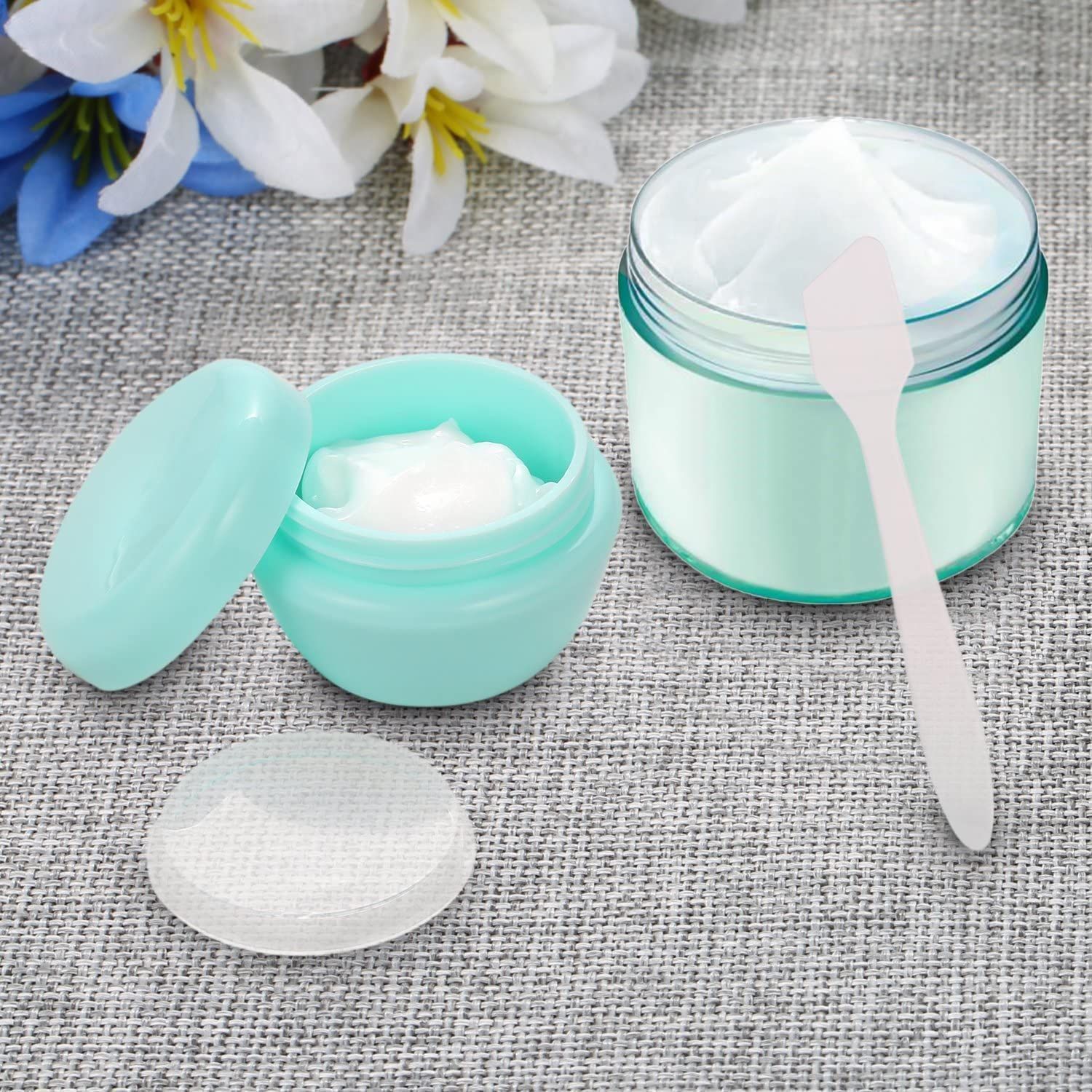Plastic Small Travel Containers for Toiletries, Refillable Cosmetics Makeup Jars with Lids, 20g/0.7OZ Per Piece, 6 Pieces — image 4