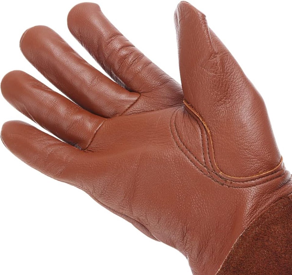 1 pair - garden gloves for ladies/gentlemen - thorn-resistant cowhide leather - rose/blackberry pruning - long forearm protection, thorn- and cut-resistant — image 5