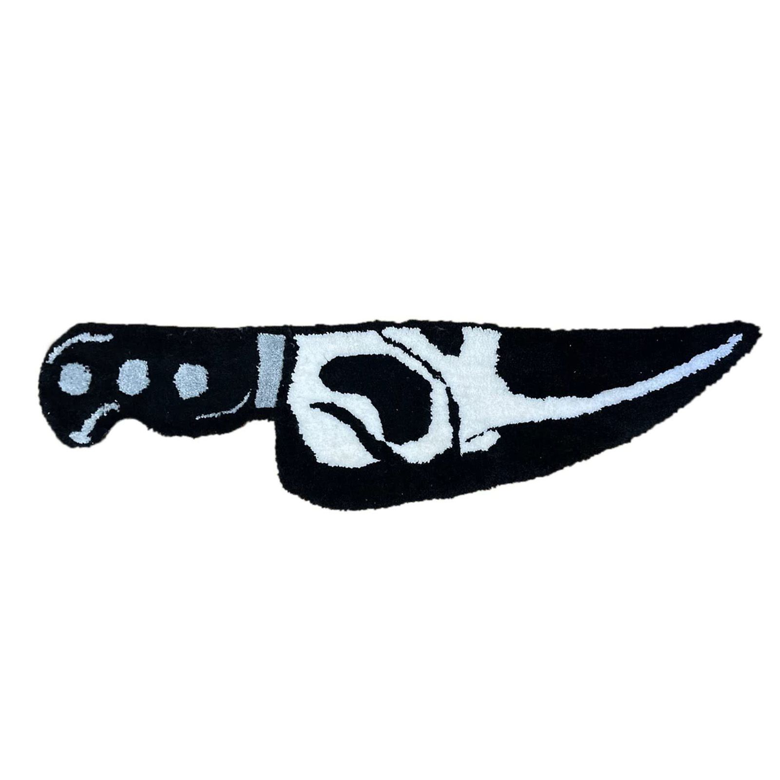 Skull Knife Carpet Horror Scary Scream Bedside Rug Wear Resistant Cashmere Home Welcome Decor 50.8CM โ image 4
