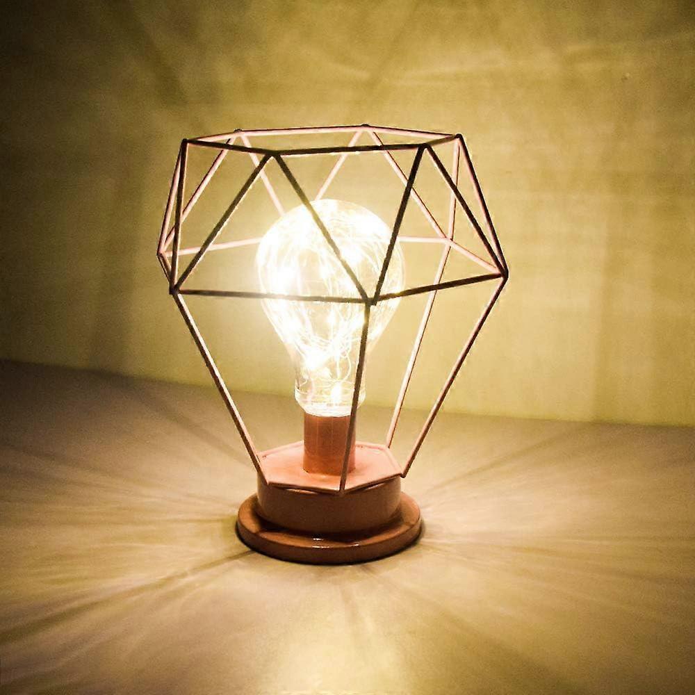 Desk Lamps Bedside Lamp Diamond Table Lamp Made of Nordic Wire Decorative USB LED Desk Lamp Battery-operated — image 3