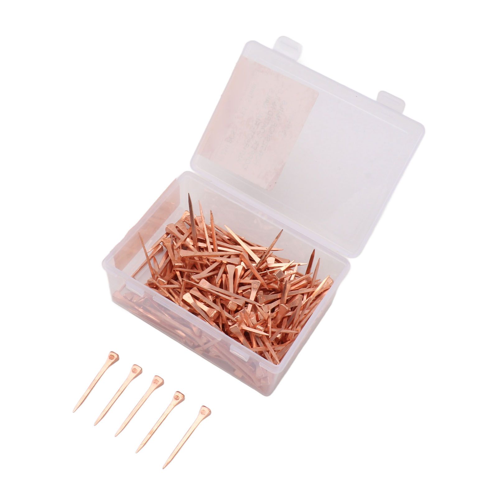 250Pcs Horseshoe Nails Copper Plated Rustproof Equestrian Riding Equipment Pet Supplies 51mm E5 — image 4