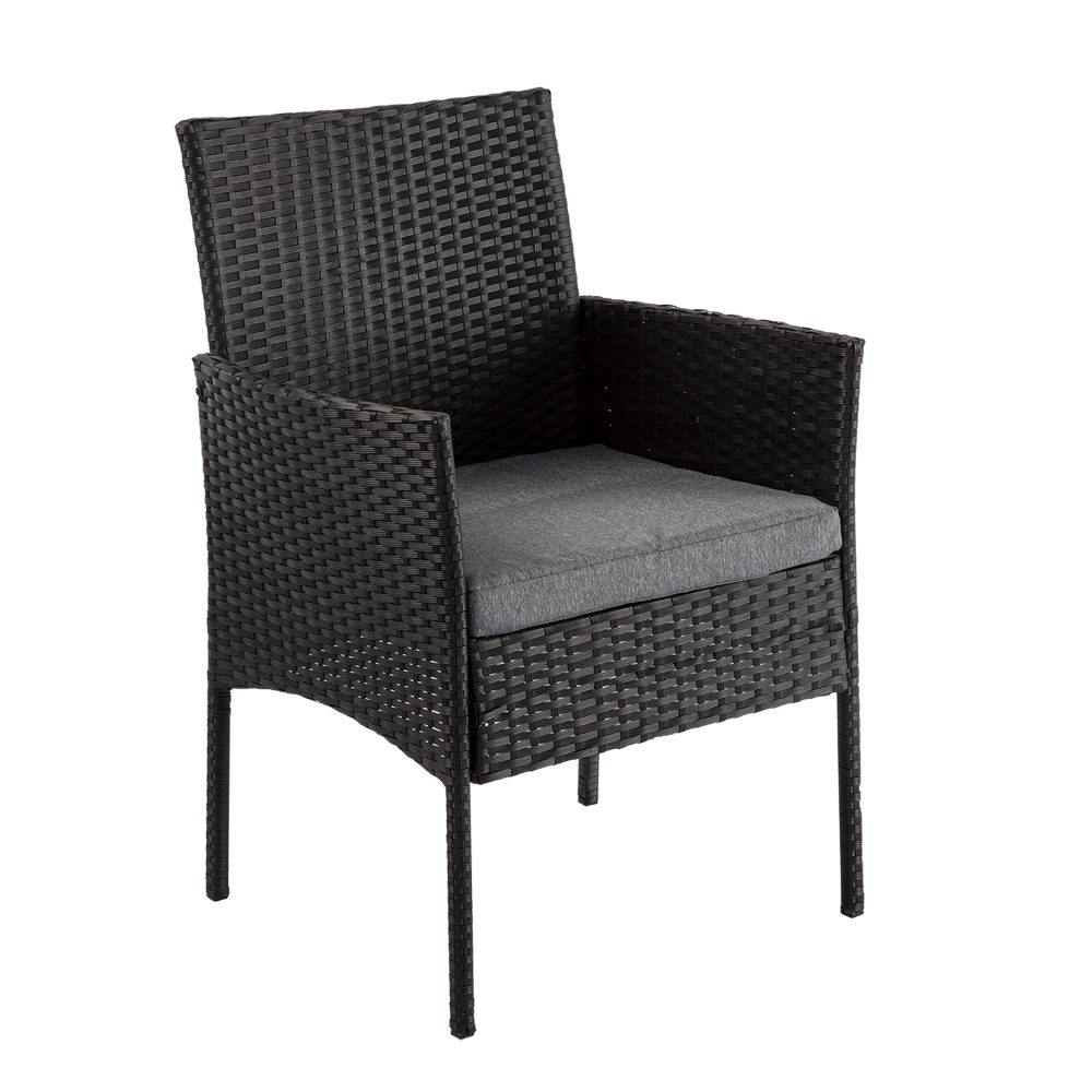 3PC Outdoor Table and Chairs Set-Black โ image 4