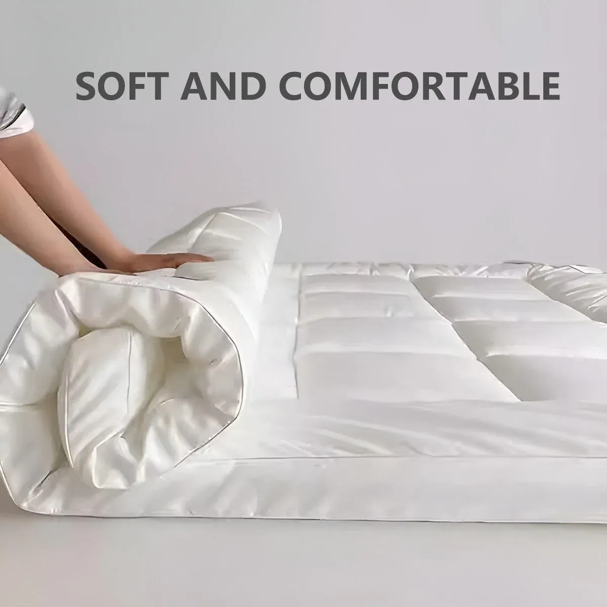 Hotel Mattress Protection Pads Bedding Comfort Mattress Topper Pads Mattress - 137x190cm-Cotton Down โ image 5