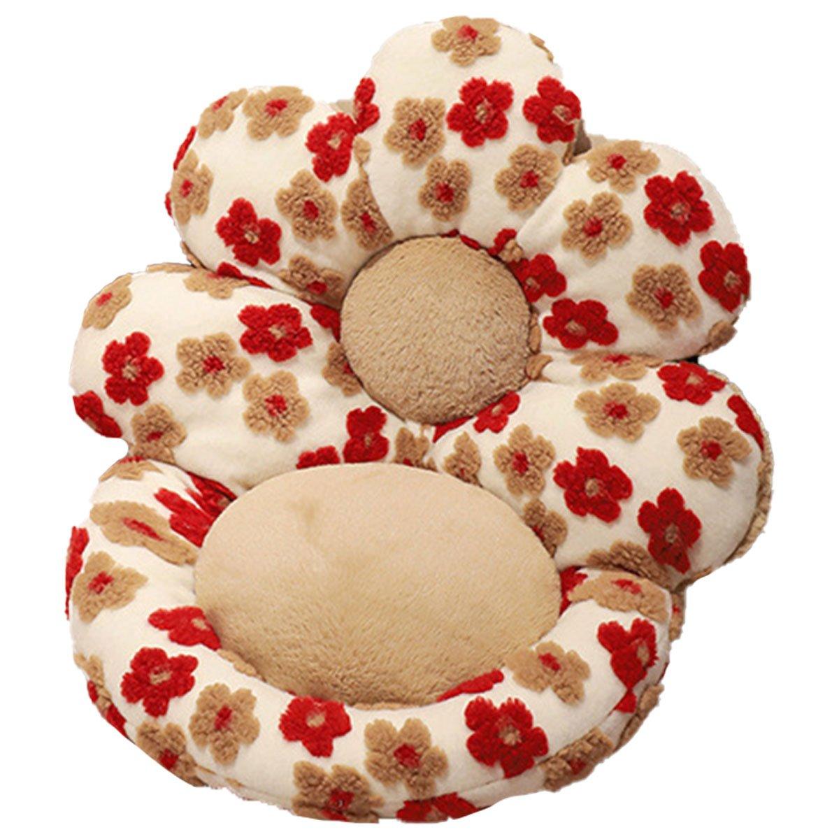 Cute Soft Seat Cushion Flower Shaped Lazy Sofa Pad for Office Chairs and Home Use - Green — image 6