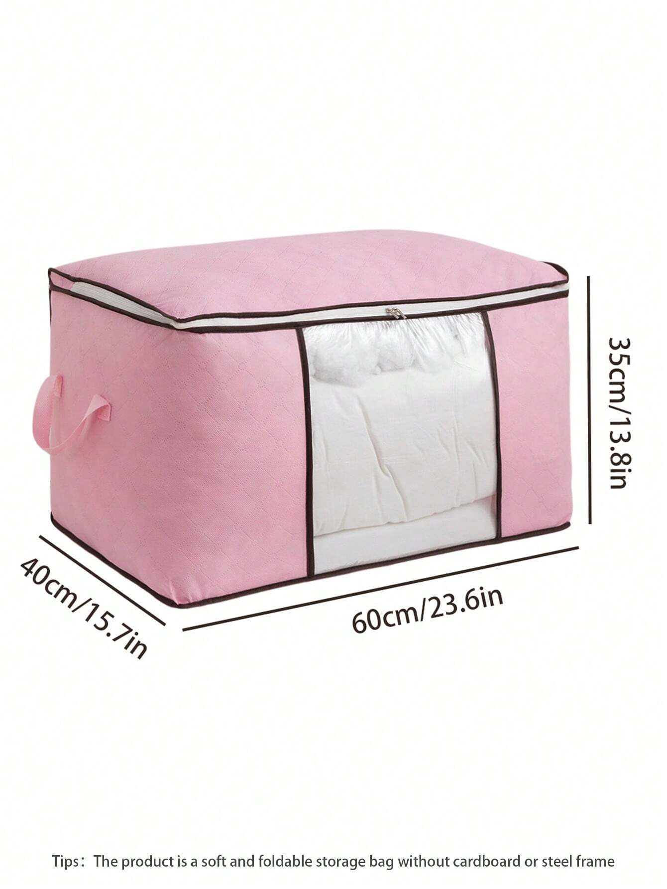 1Pc Large Capacity Non Woven Quilt Storage Bag Travel Moving Packing Bag For Clothes Luggage Seasonal Storage Organization Home Bedroom Christmas Decor Gift — image 2