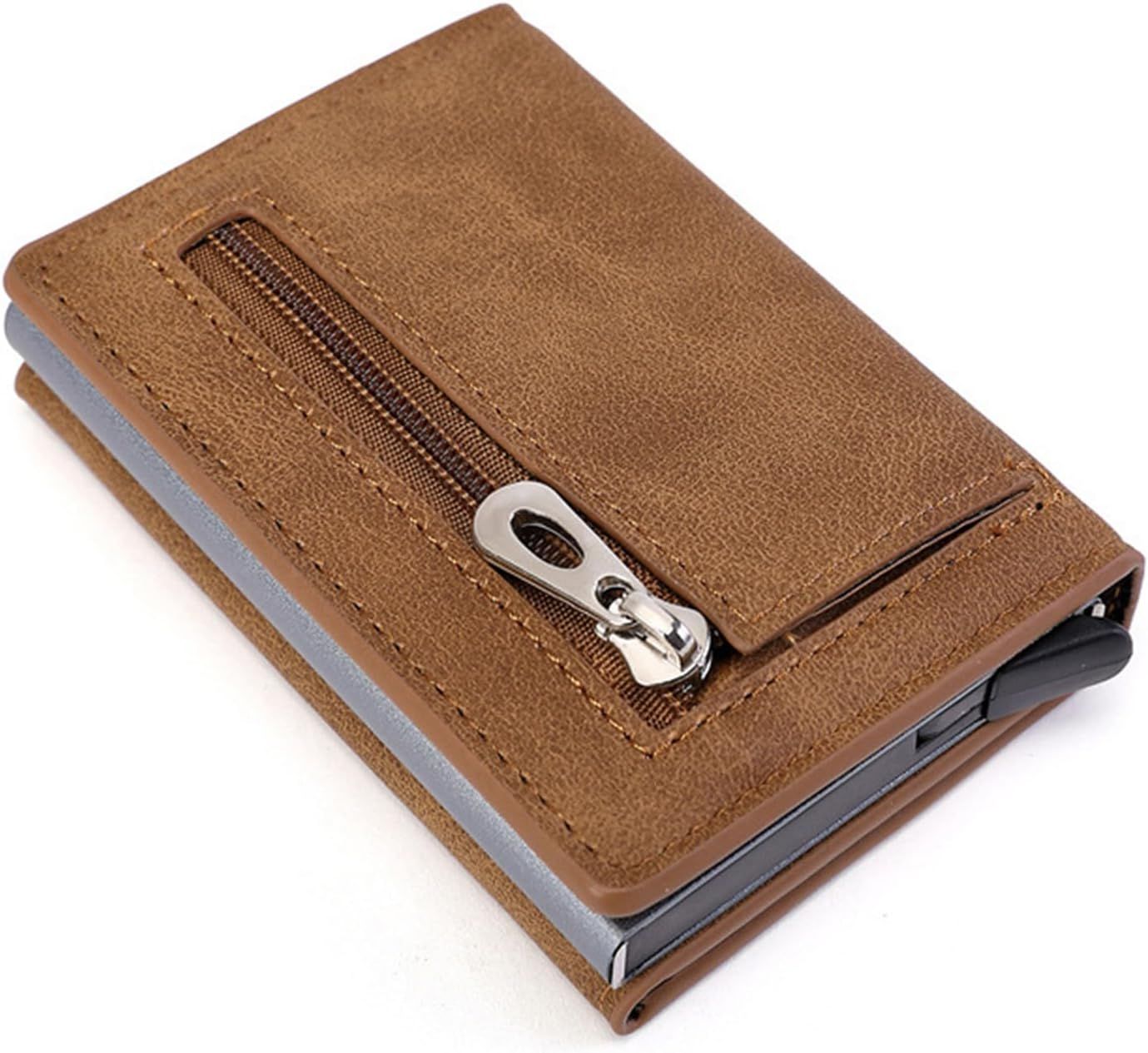 Purse Slim Purse Wear Resistant Large Capacity Faux Leather Men's Fashion Mini Purse Supplies for Shopping Slim Wallet โ image 4