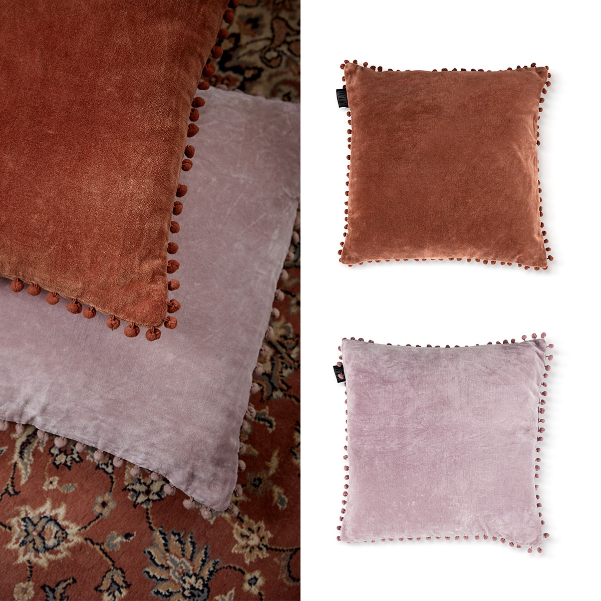 Bedding House Svenja Mauve Filled Square Cushion — image 5