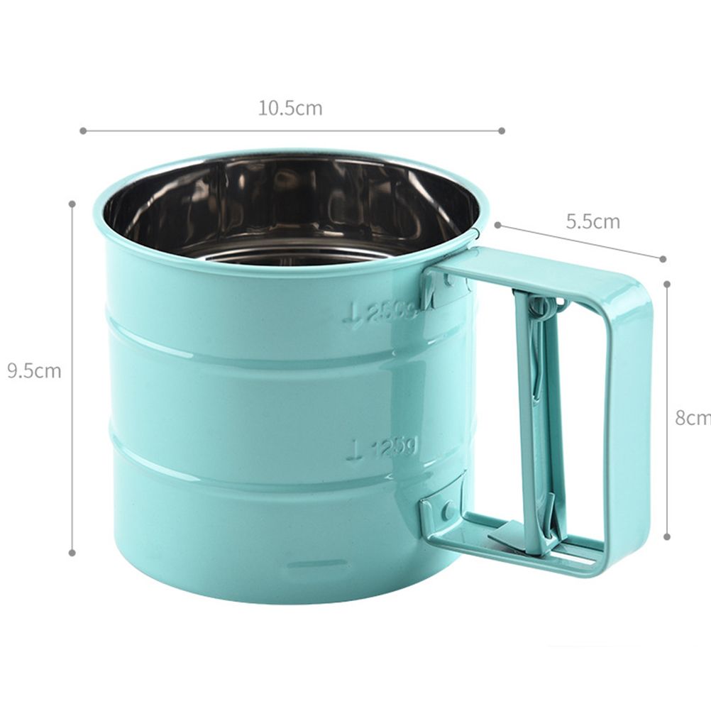 Handheld Flour Sieve Kitchen Semiautomatic Flour Sieve Cup Baking Tool โ image 5
