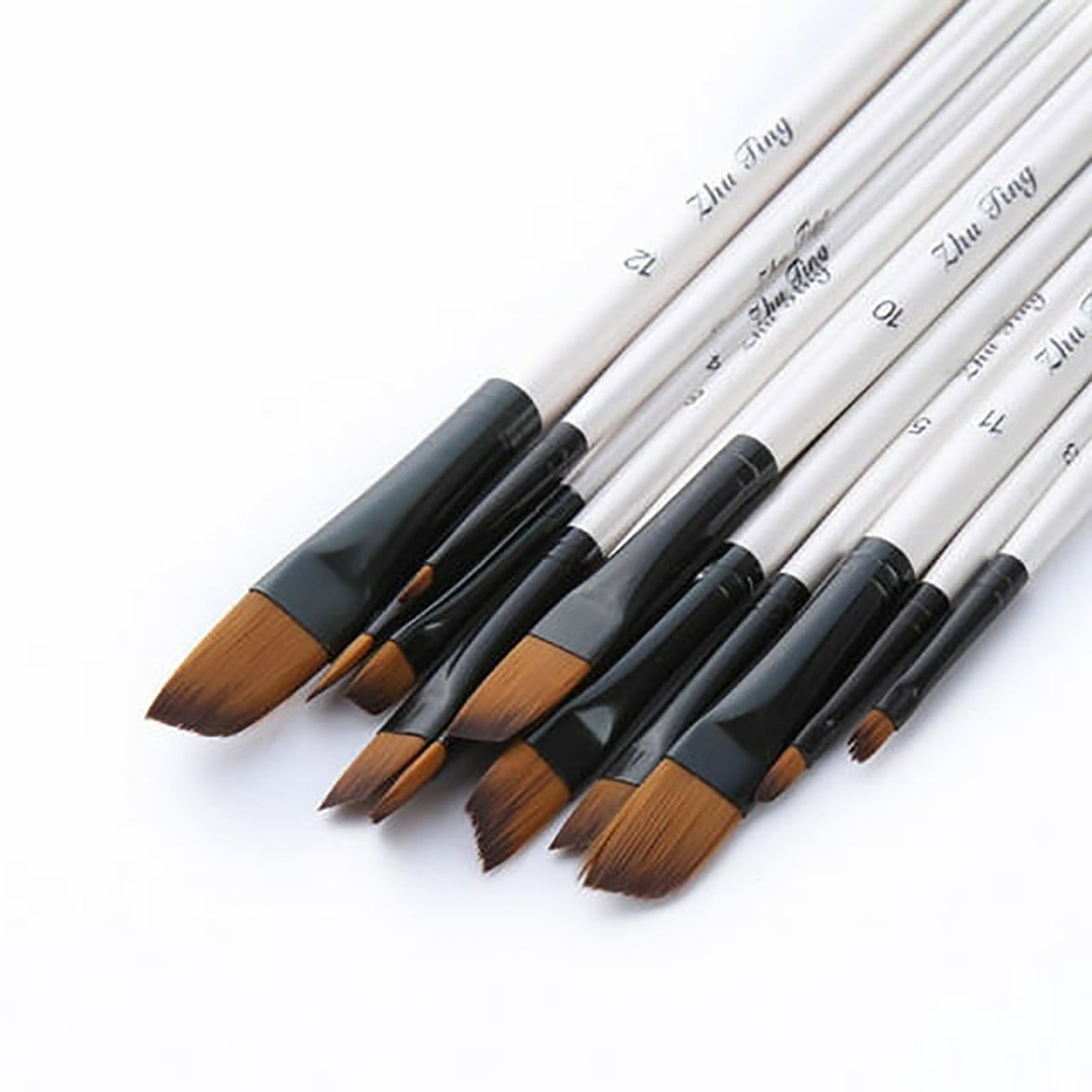 Brushes, Paint Brushes, Painting Pen, Art Tools, Brush Set, Round Tip Brushes Nylon Brushes Artist Wood Brushes for Oil Watercolor Face Nail Arts Miniature and — image 5