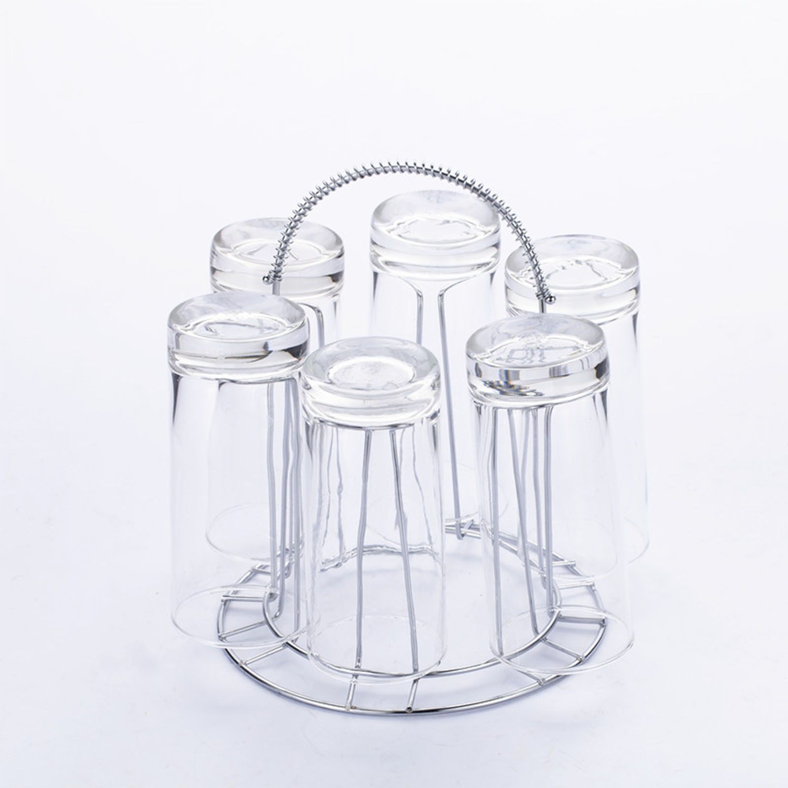 Glass Water Cup Rack Bracket Stainless Steel Household Draining Cup Storage Rack Holder for Party โ image 3