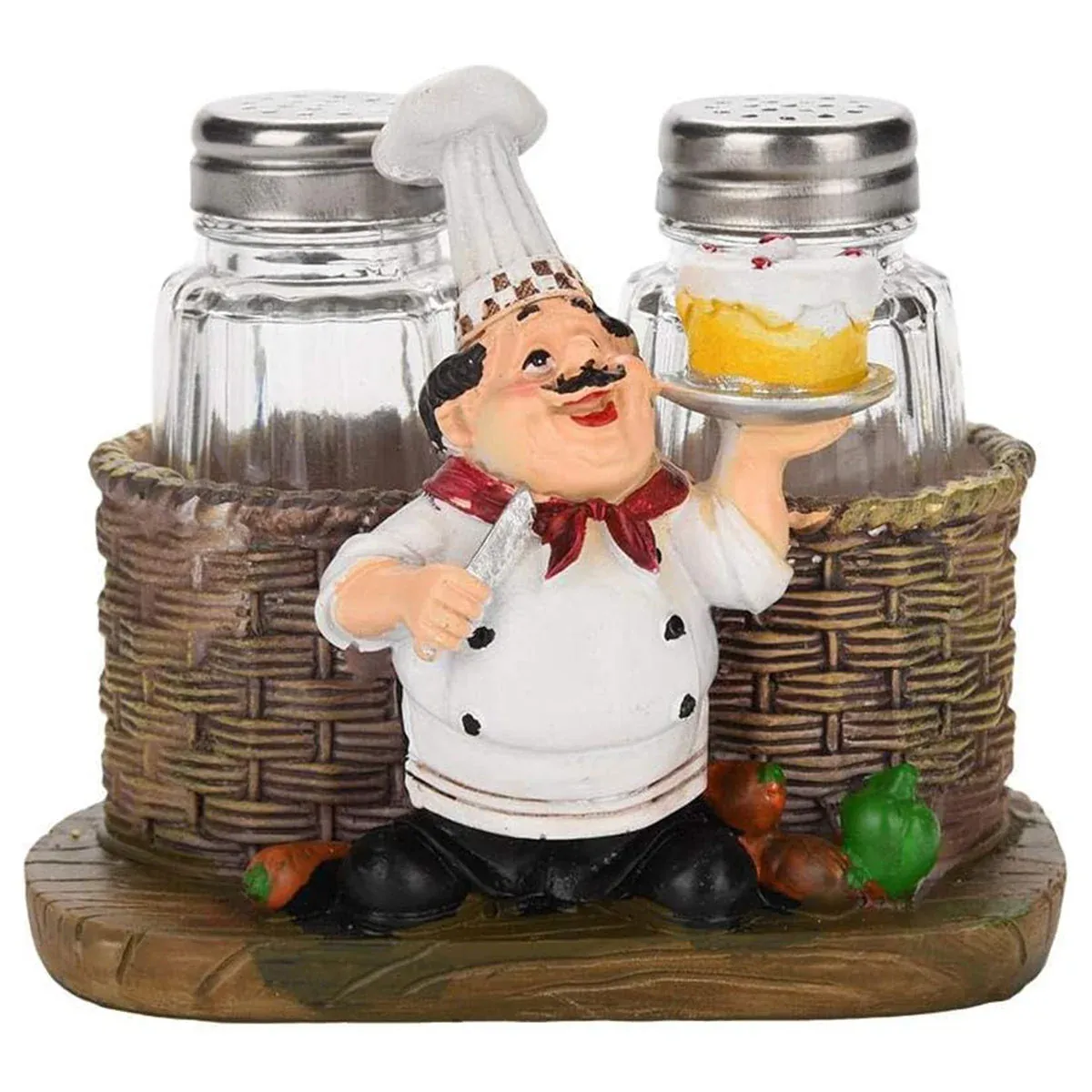 Chef Pepper Bottle Resin Handicraft Ornament Kitchen Decor Miniature Figurine โ image 2