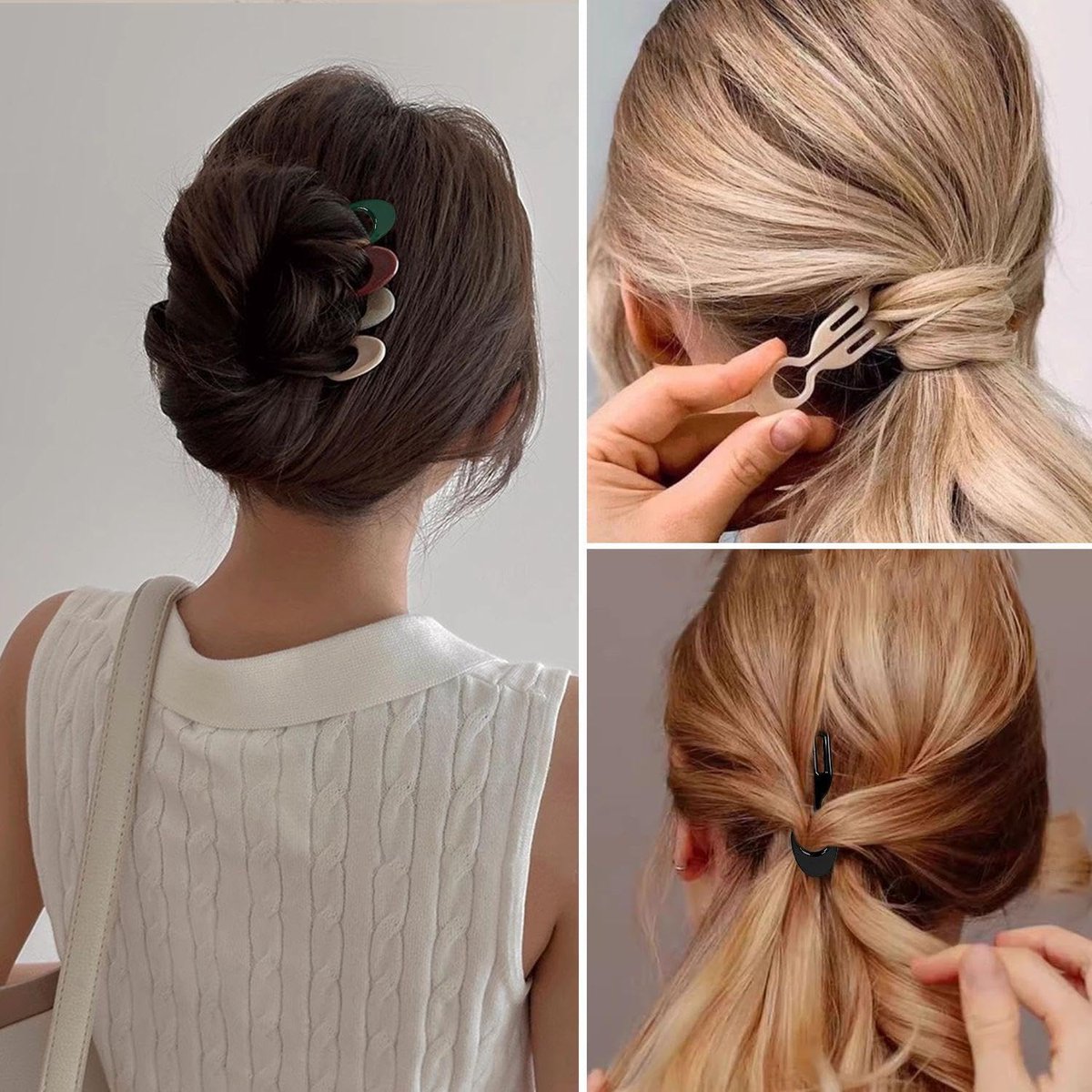 15 pieces - Hairpin - Hair clip - Hair Accessory - U-shaped hairpin - hair comb - hair clips - hair styling accessories - hair accessories for women - hair — image 3