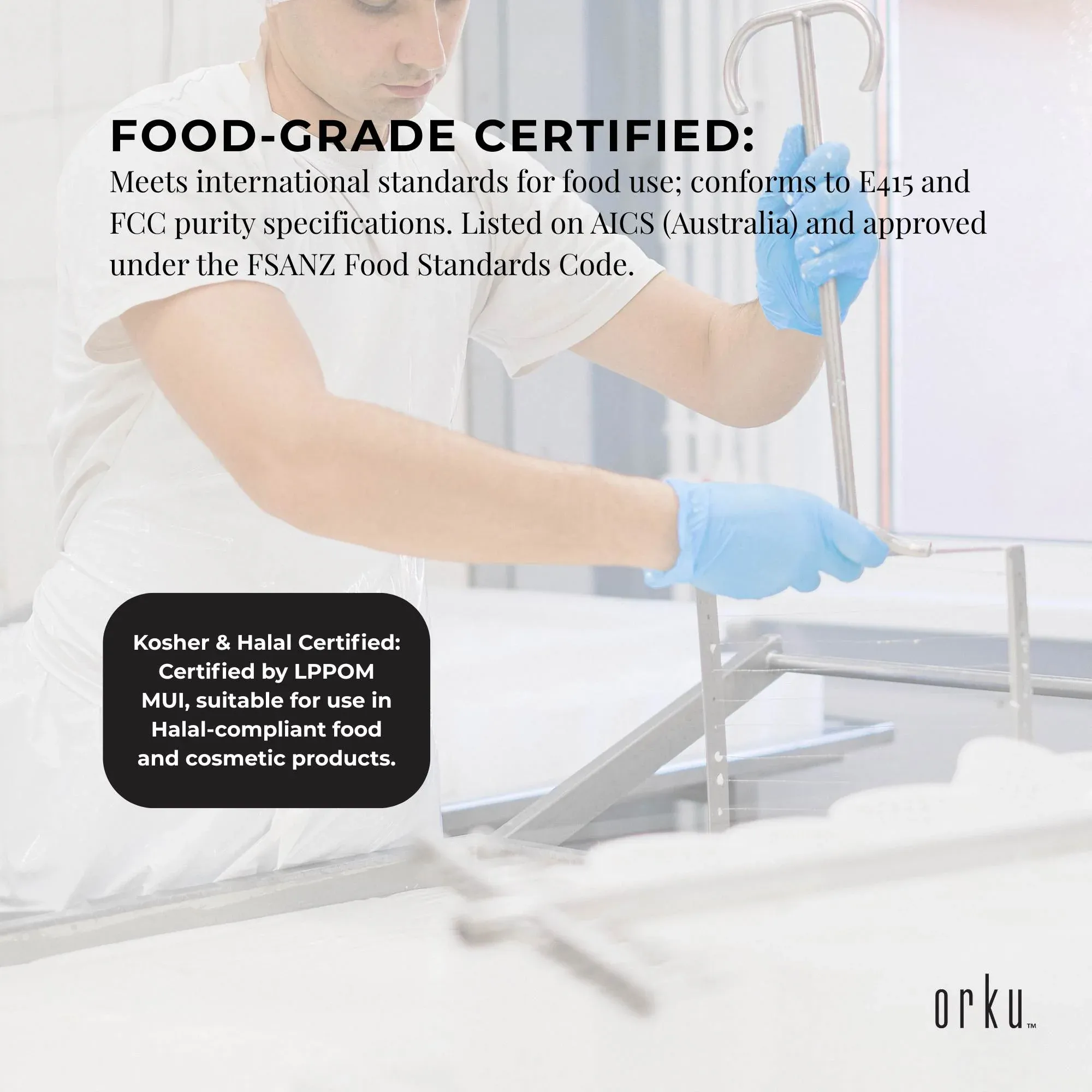 Orku 600g Xanthan Gum Thickener Pure Powder 200 Mesh FCC E415 Food Additive TUB โ image 6