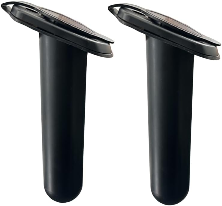 2Pcs Kayak Rod Holder, Deck Plastic Flush Mount Boat Holders and Cap Cover for Fishing, Canoe Tackle Accessory Tool — image 2