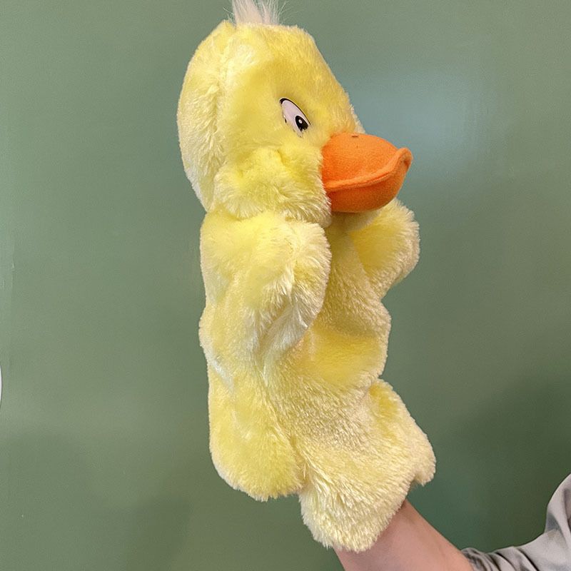 Animal Education Duck, Plush Toy Doll Duck Hand Doll Toy Children's Parent Child Storytelling Helper Birthday Gift Doll — image 3