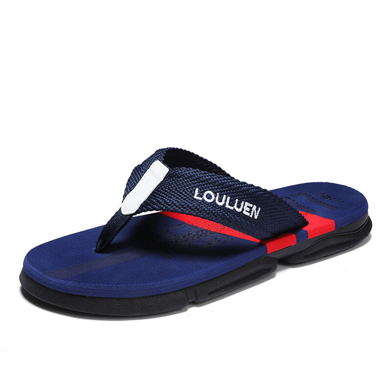 Men's Flip Flops: 4 Colors, EVA-PVC Blend, Comfort & Style for Summer Beach & Daily Wear(Blue-42) โ image 3