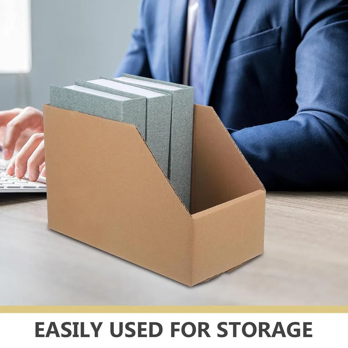 10pcs Slanted Display Boxes for Sorting Organising Storage Containers Organizer - 40cm x 18cm x 22cm โ image 4