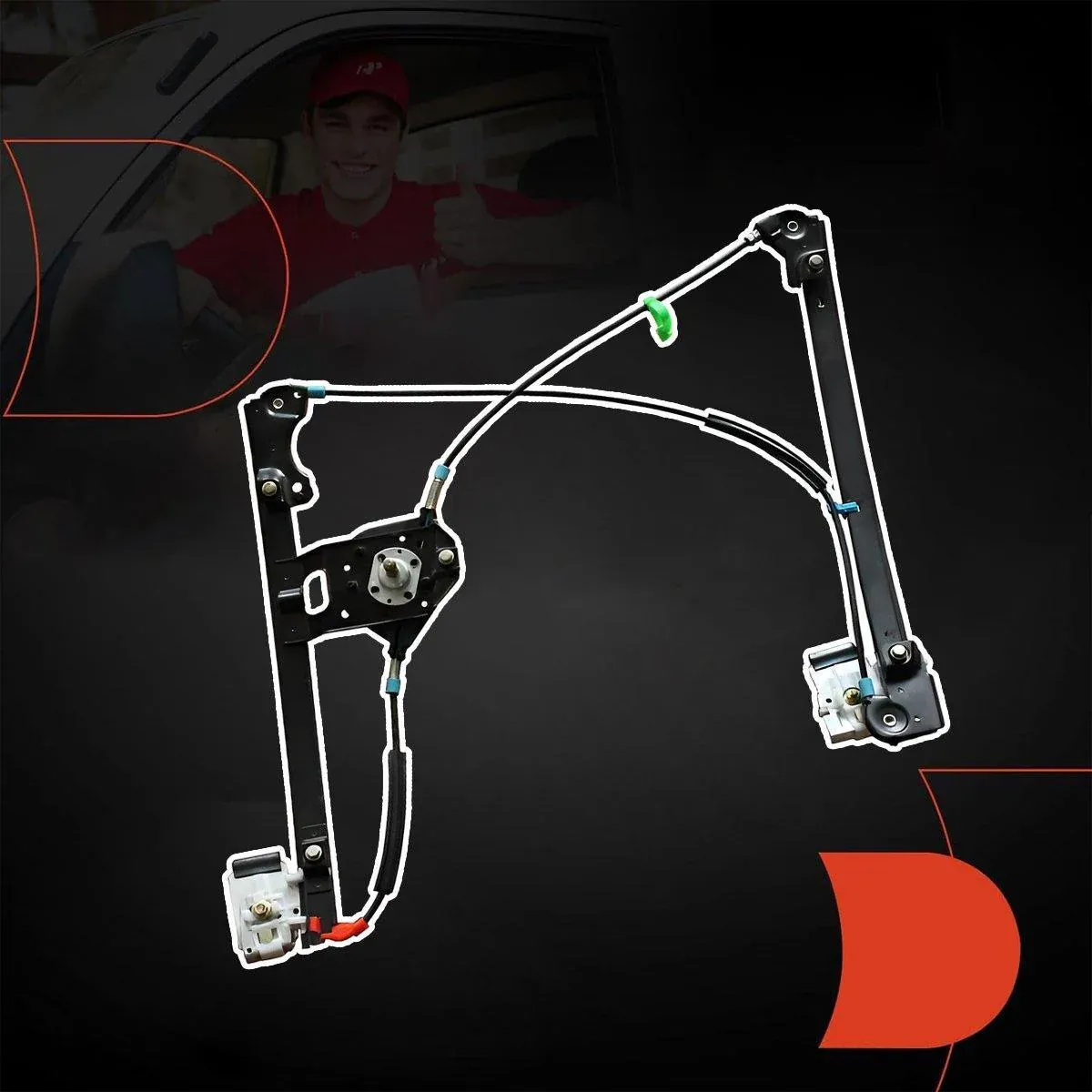 For Volkswagen Golf Jetta 91-99 Manual Window Lifter Regulator 1H0837401 402 โ image 5