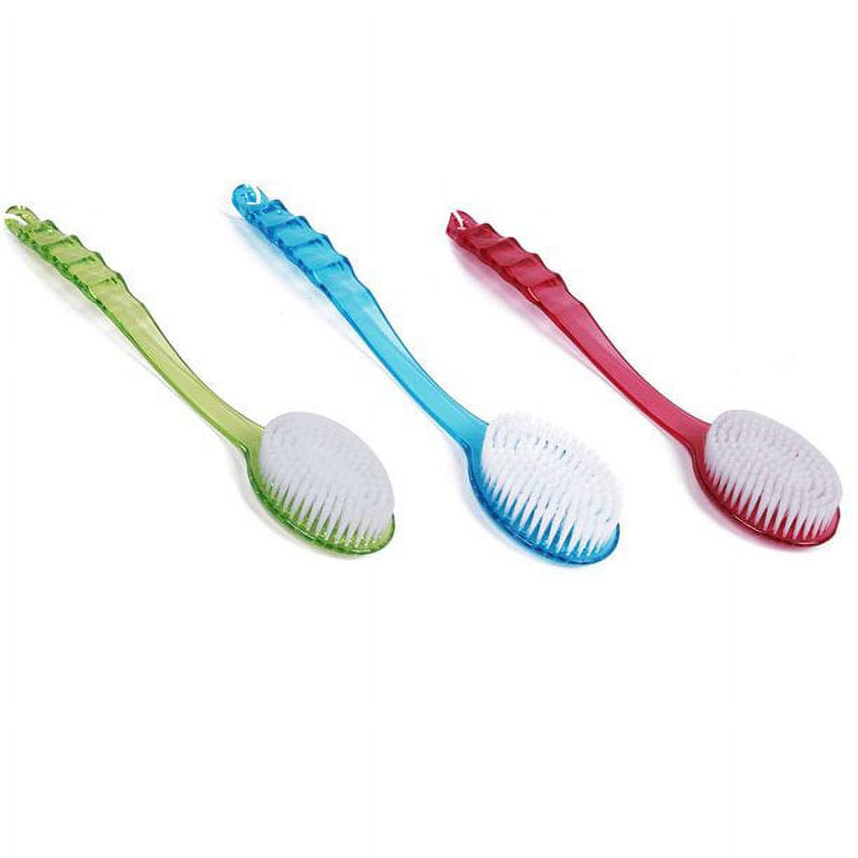 Long Handled Bath Shower Back Brush Body Scrubber Massager Skin Cleaning Tool Brush 2023 New Rose Red โ image 6