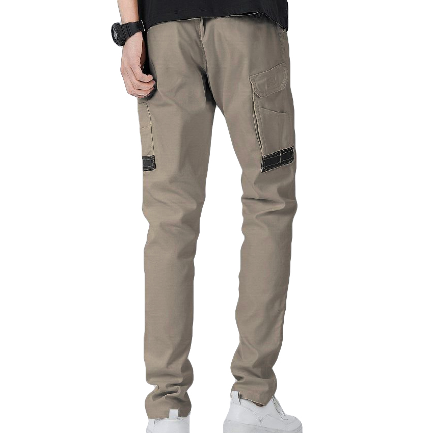 Men's Cotton Drill Cargo Work Pants UPF 50+ 13 Pockets Tradies Workwear Trousers, Khaki, 36 โ image 2