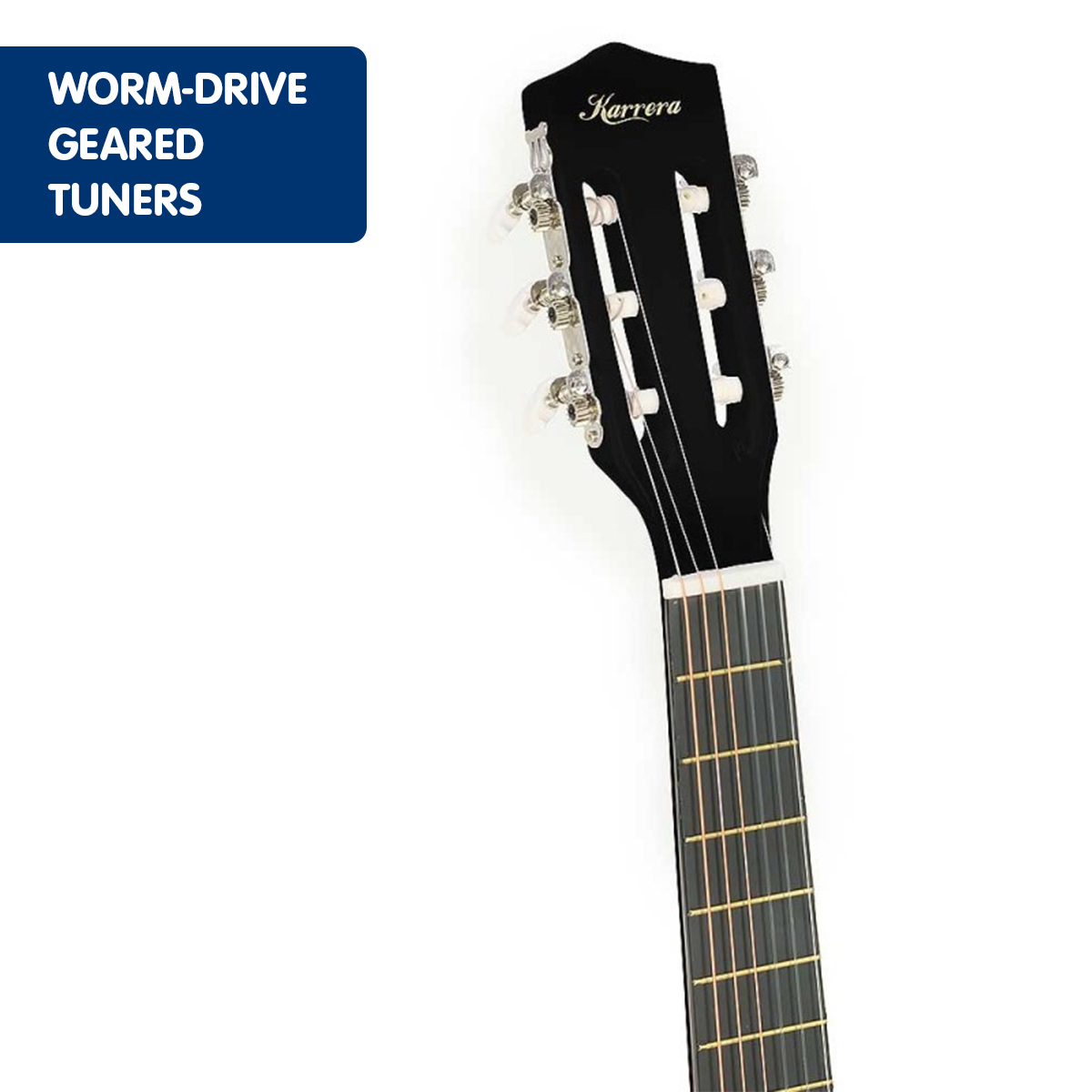 Karrera Childrens Acoustic Guitar Kids - Black — image 4