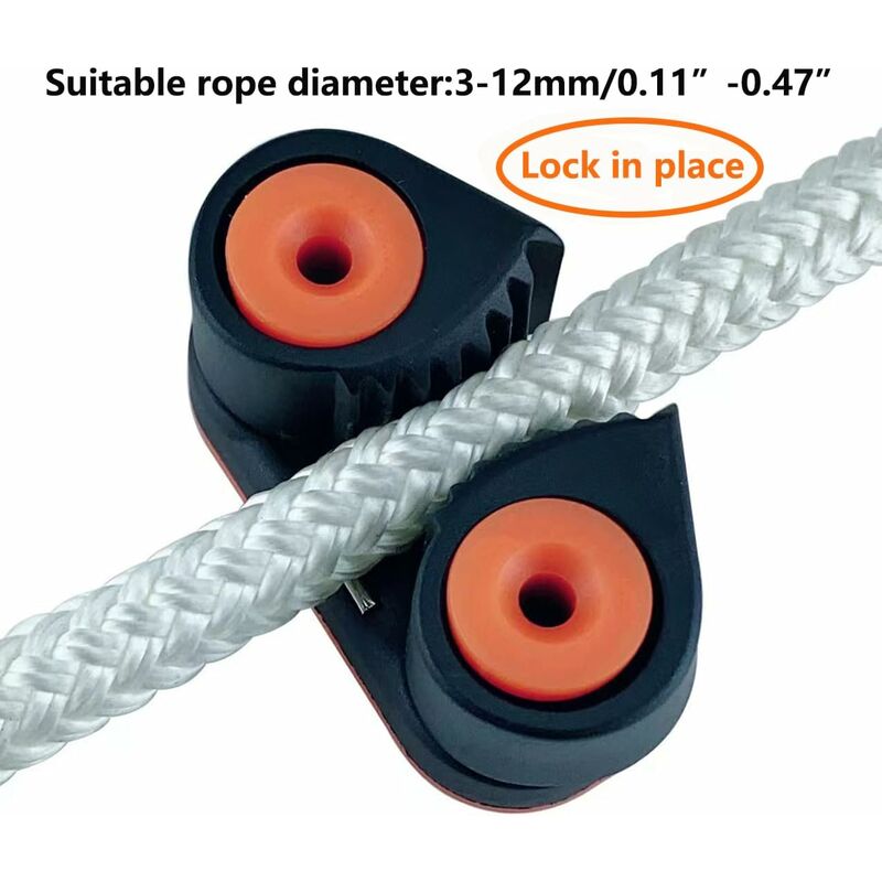 Ball Bearing Cam Cleat Marine Boat Quick Entry ROpe Cam Cleat Wire Fairlead Sailing Sailboat Equipment — image 4