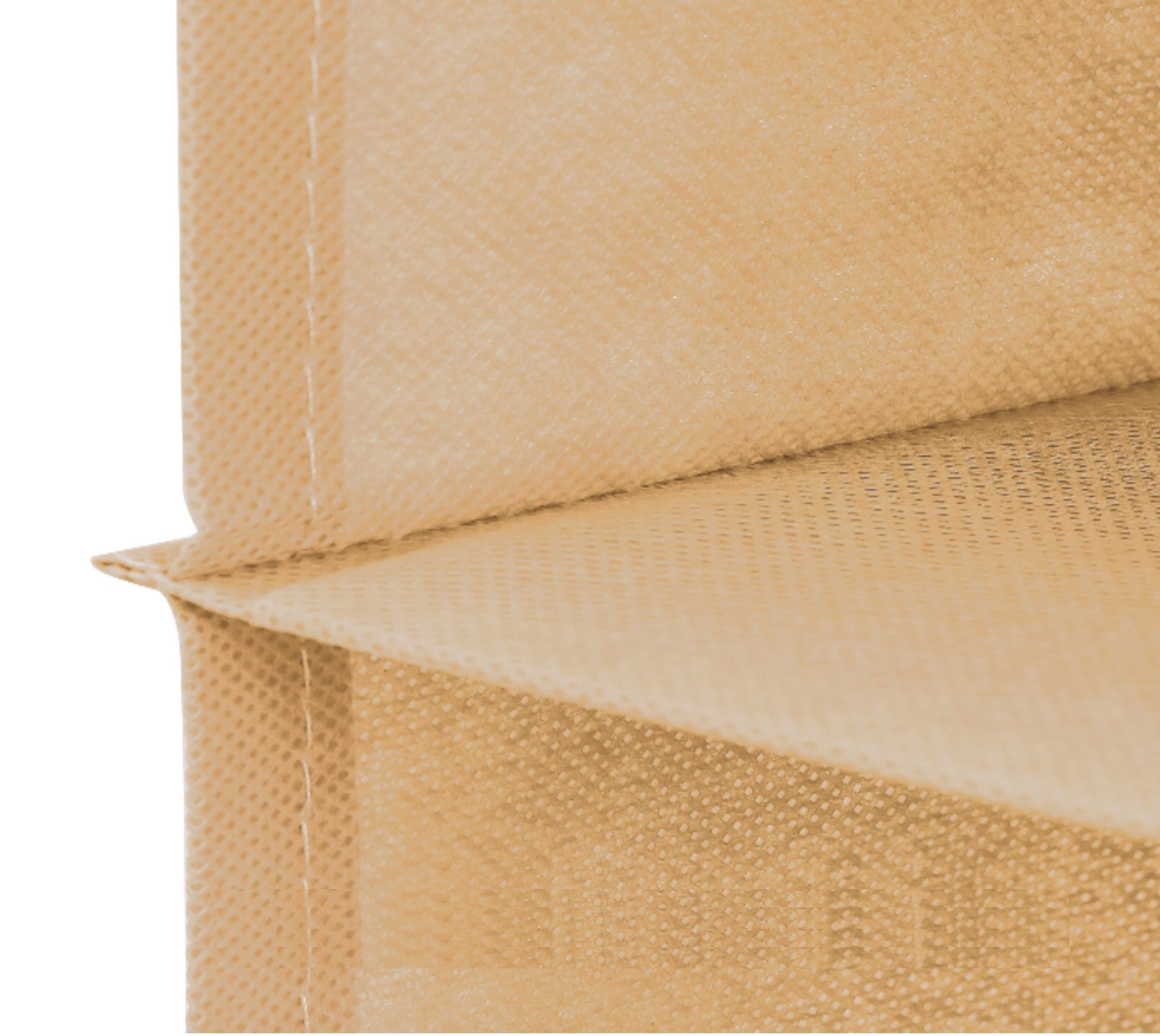 3 Pack 5-Tier Shelf Hanging Closet Organizer and Storage for Clothes (Beige) — image 6
