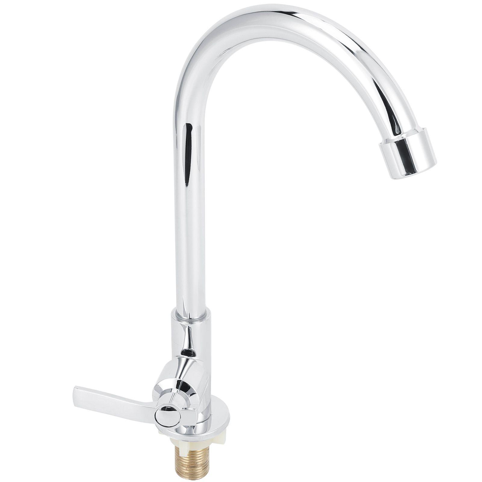 G1/2 Sink Faucet 360 Degree Rotating Stainless Steel Cold Water Tap Kitchen Bathroom Supply — image 5