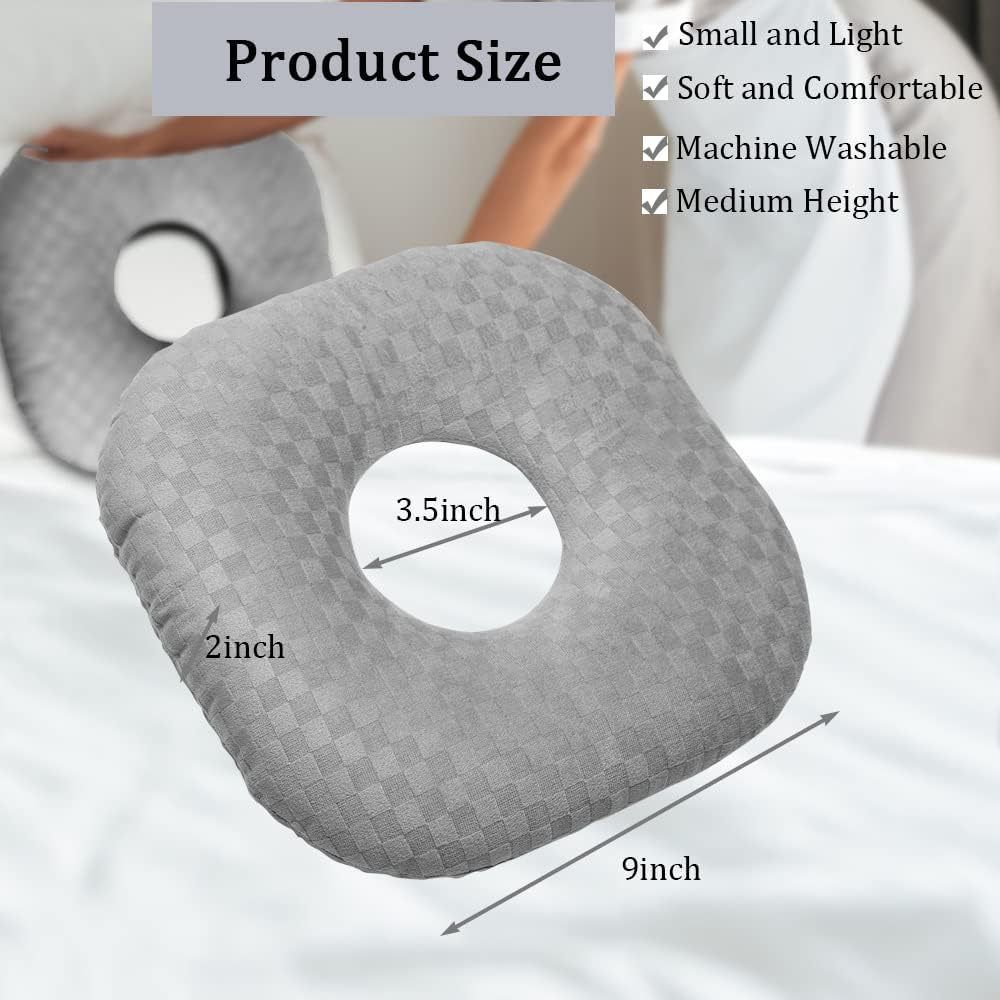Ear Piercing Pillow for Side Sleepers, Pillow with an Ear Hole for Ear Pain Ear Inflammation Pressure Sores, O-Shaped Side Sleeping Pillow, Ear Guard Pillow โ image 5