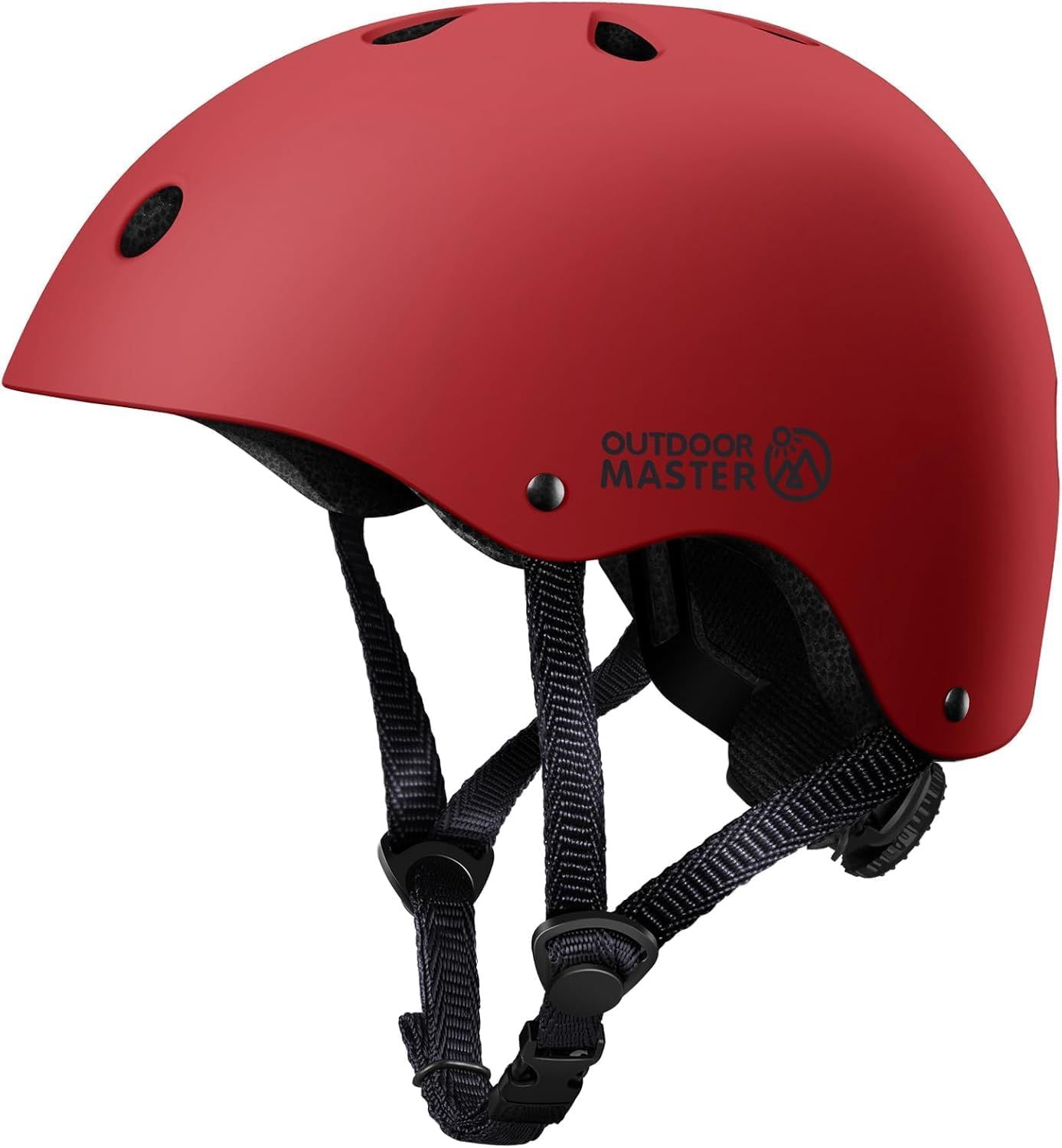 OutdoorMaster Youth & Kids Bike Helmet - Adjustable Multi-Sports Skateboard Helmet with Removable Liners for Balance Bike, Toddler Scooter, One Wheel
