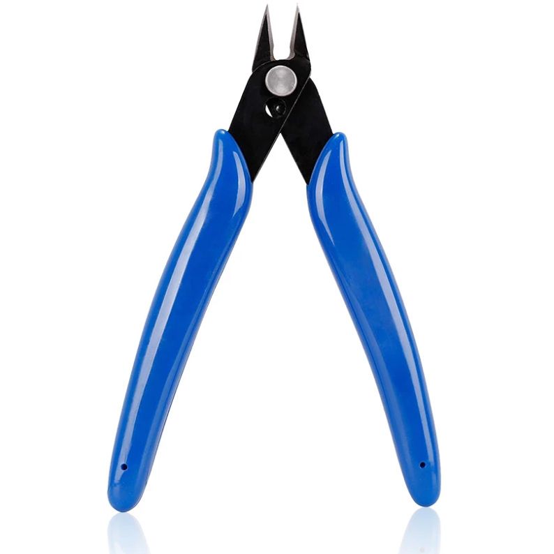 Wire Cutters, Flush Cutters with Internal Spring, Jewelry Making Tools, Cable Cutters with Smooth Handle for Component Foot