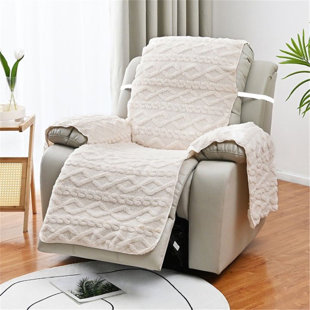 Recliner Cover for Lazy Boy Recliner Chair Covers,21.7Inches Washable Quilted Recliner Chair Covers,White Furniture Protector for Pets/Kids — image 3