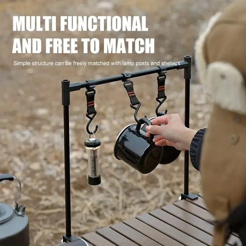Outdoor Camping Hanging Rack Desktop Shelf Table Side Storage Camping Organizer — image 5