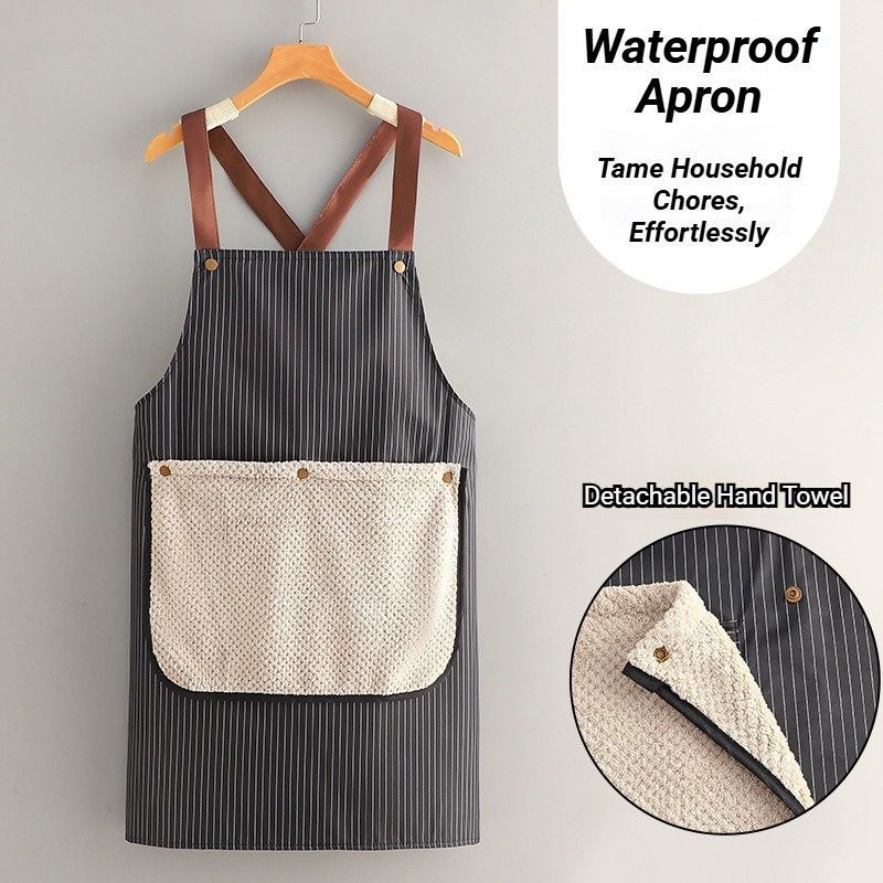 2-Pack Navy Waterproof Aprons โ image 2