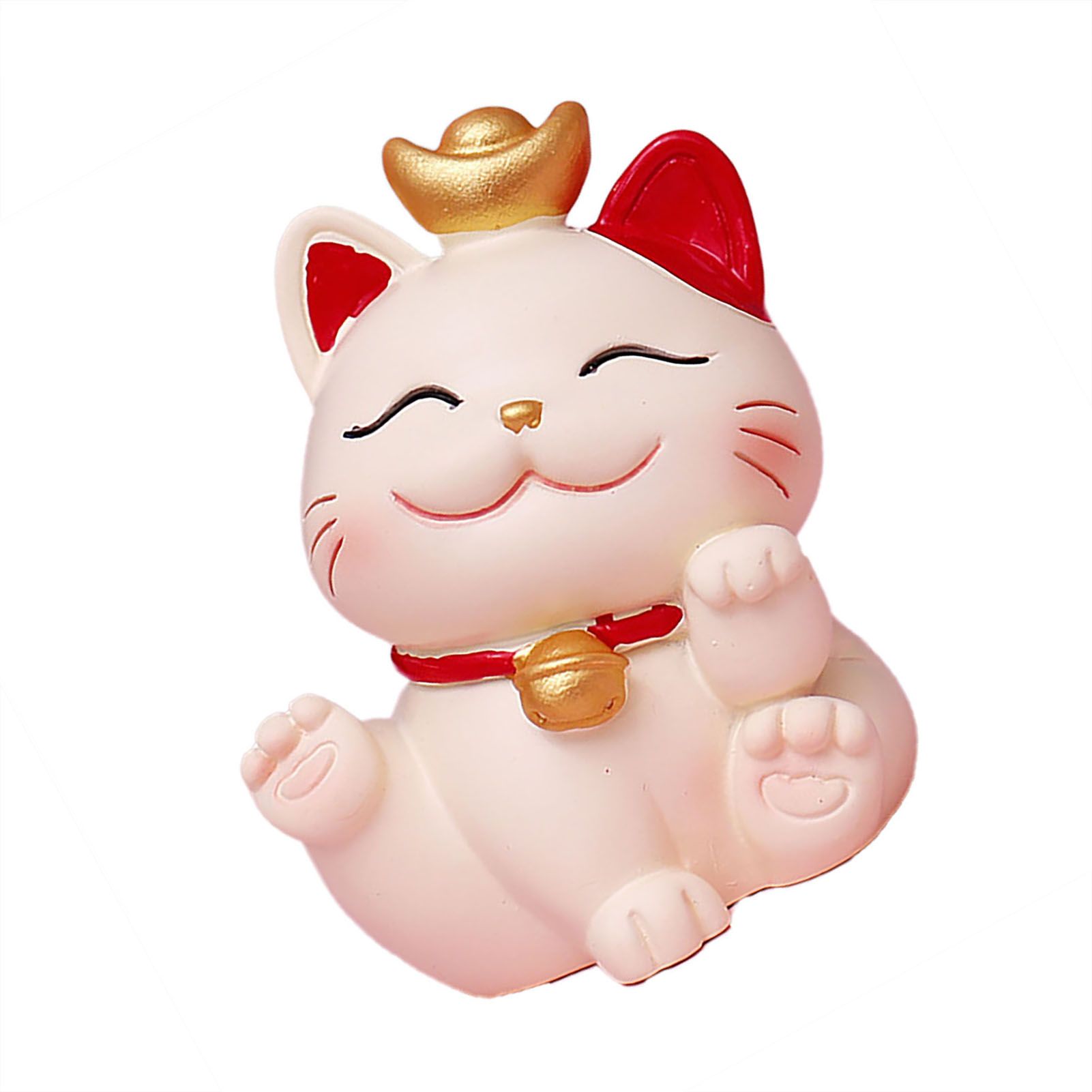 Lucky Cat Ornament Synthetic Resin Fortune Cat Statue Decoration for Home Living Room SJ0001 1 — image 3