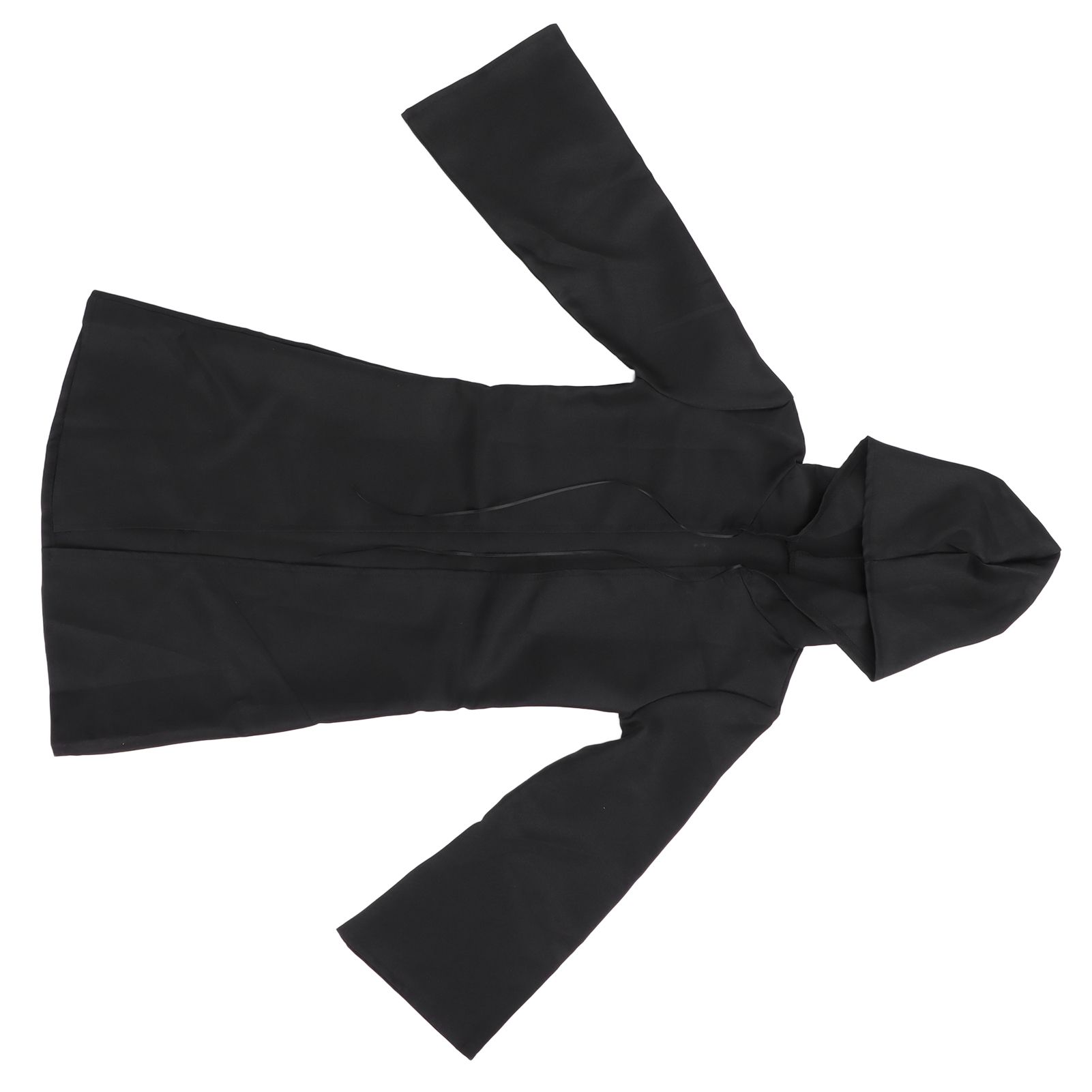 Halloween Hooded Black Cape Unisex Long Cloak Cosplay Dress Clothing Costume Party for AdultL — image 4