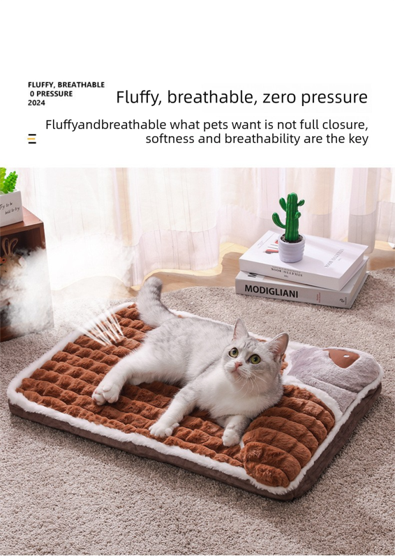 Thickened Pet Sofa Bed XXL Size 100x70cm Green Dog Mat with Integrated Pillow Soft Washable Sleeping Pad for Dogs and Cats All Season Comfort — image 5