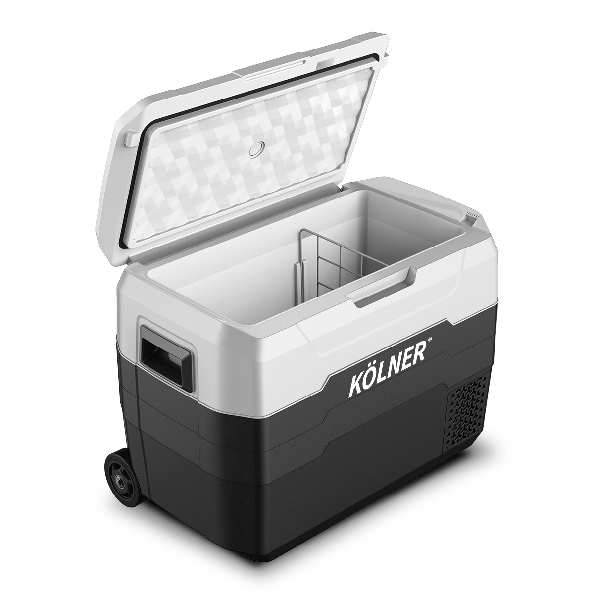 Kolner 40l Fridge Freezer Cooler 12/24/240v Camping Portable Esky Refrigerator With Trolley - Black โ image 3