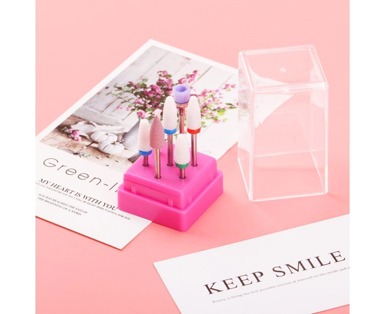 Ceramic Steel Alloy Grinding Dead Skin Removal Nail Art Drill Bit Brush Set-2# โ image 5