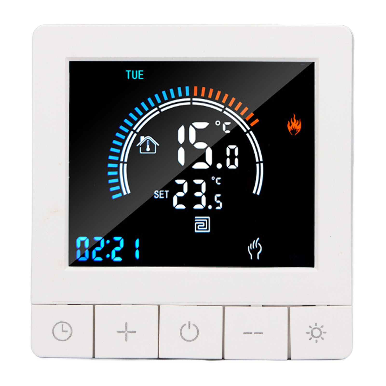 Programmable Smart Thermostat Electric Heating Smart Thermostat Digital LCD Display Temperature Controller for Home Hotels AC 90V‑240V 16A WiFi Style — image 2