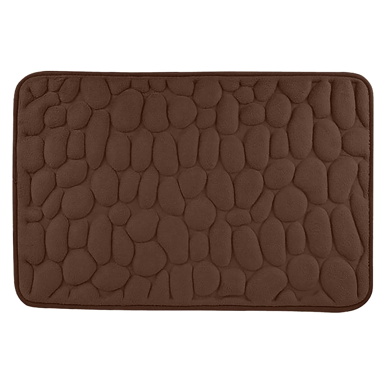 Bathroom Rugs - Ultra Absorbent Non-Slip Floor Bath Mat, Super Soft Shower Mat for Bath Tub, Machine Washable 16 × 24" (Brown) #C-Coffee — image 3