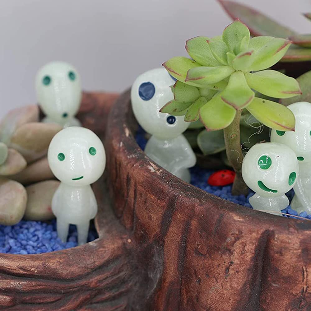 10Pcs Glow in The Dark Tree Elves Garden Statue Decor Miniature Luminous Ghost Princess Tree Spirit Fairy Garden Accessories โ image 3