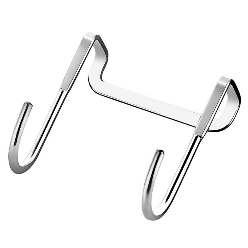 5pcs 304 Stainless Steel Cupboard Drawer Dual Hook Cabinet Hanger Towel Hooks Over Door Hooks for Clothes Hangers โ image 4