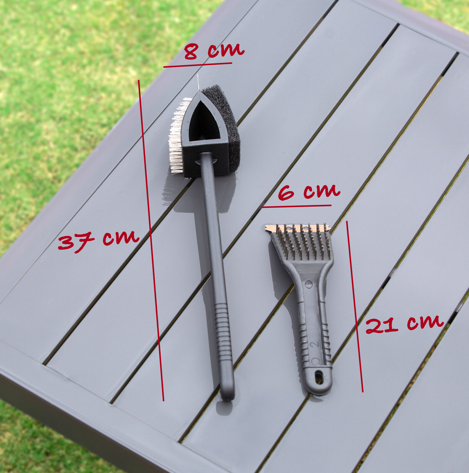 Stainless Steel BBQ Brush and Scraper Blade β image 3