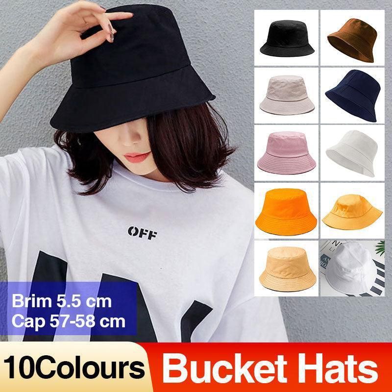 9 Colours Unisex Sun Bucket Hat Perfect for Outdoor Adventures - Khaki — image 2